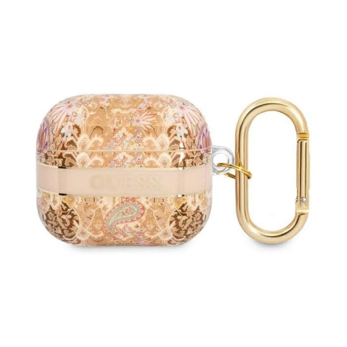 Guess GUA3HHFLD AirPods 3 Hülle Paisley Strap Kollektion - Gold
