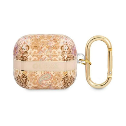 Guess GUA3HHFLD AirPods 3 Hülle Paisley Strap Kollektion - Gold
