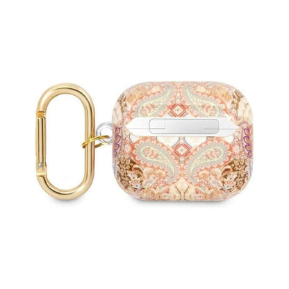 Guess GUA3HHFLD AirPods 3 Hülle Paisley Strap Kollektion - Gold