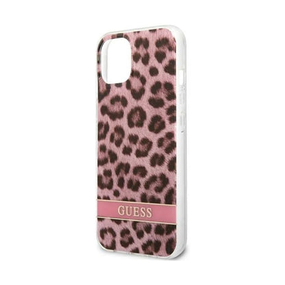 Guess Hülle Leopard Electro Stripe Pink - iPhone 13