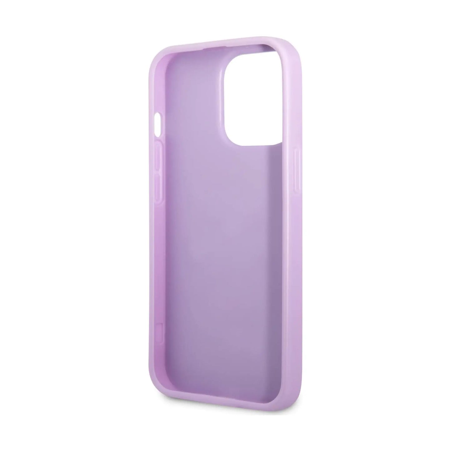 Guess GUHCP13LPS4MU Saffiano 4G Small Metal Logo Case, Lila – iPhone 13 / 13 Pro