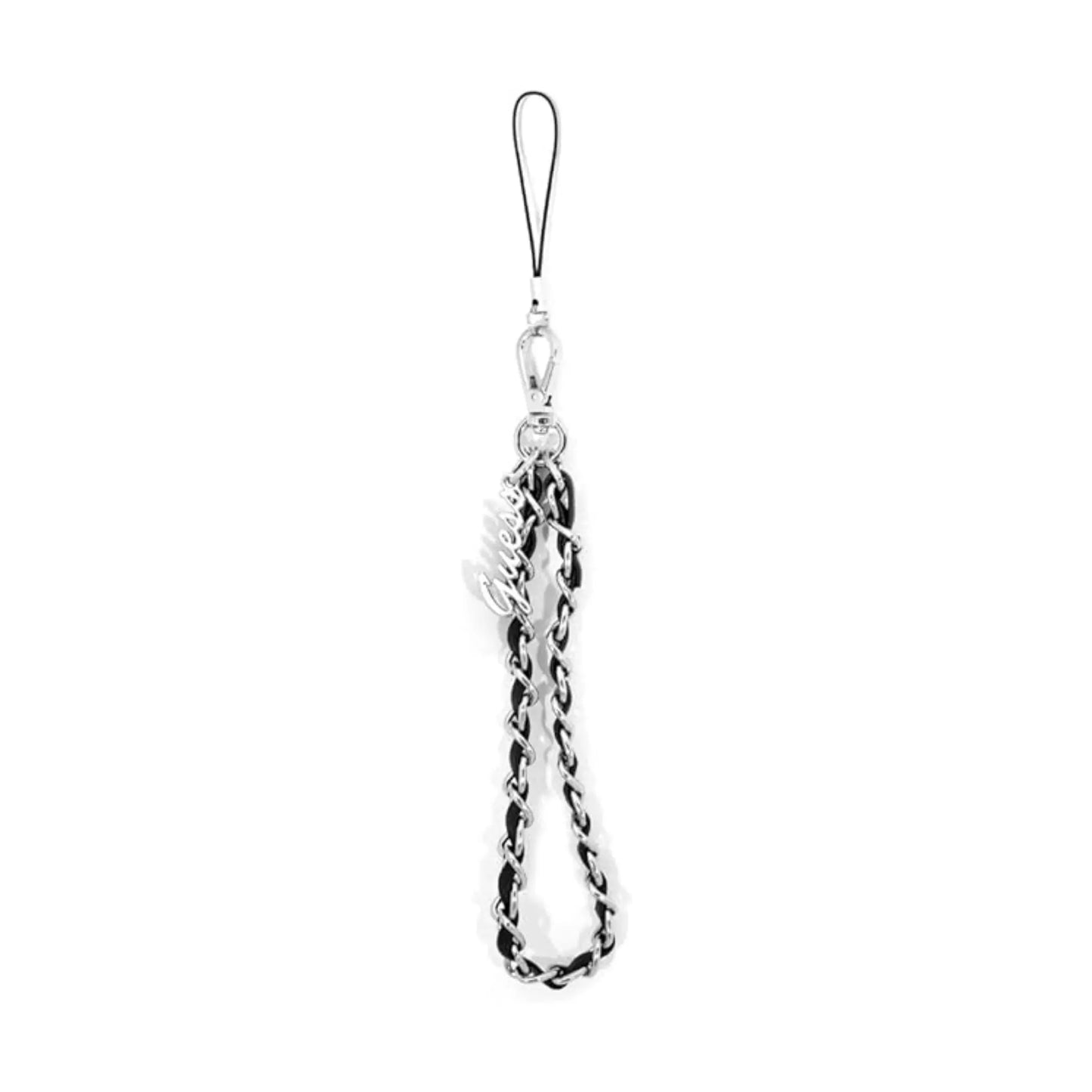 Guess Hülle GUSTSASSK Phone Strap Chain Logo Schwarz – Universal