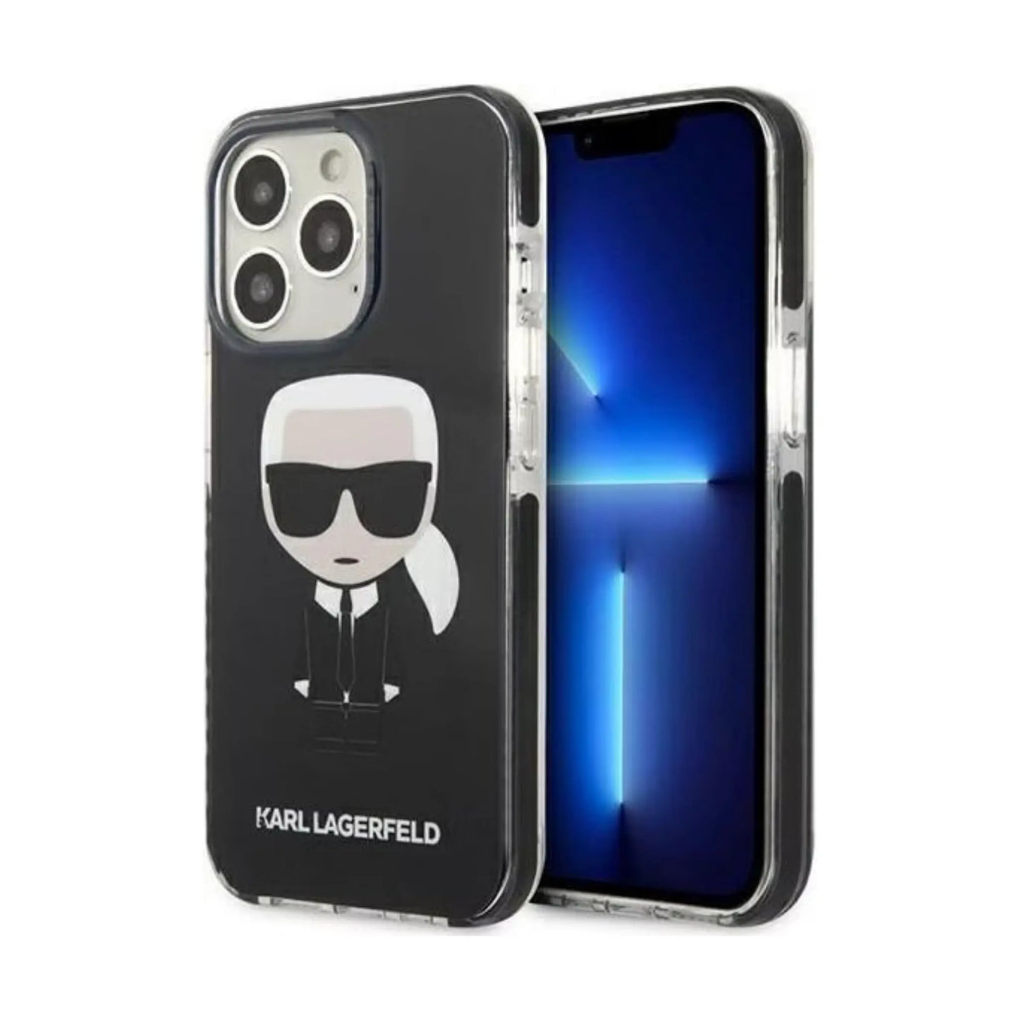 Karl Lagerfeld Hülle KLHCP13LTPEIKK Iconik Karl Schwarz – iPhone 13 Pro / 13
