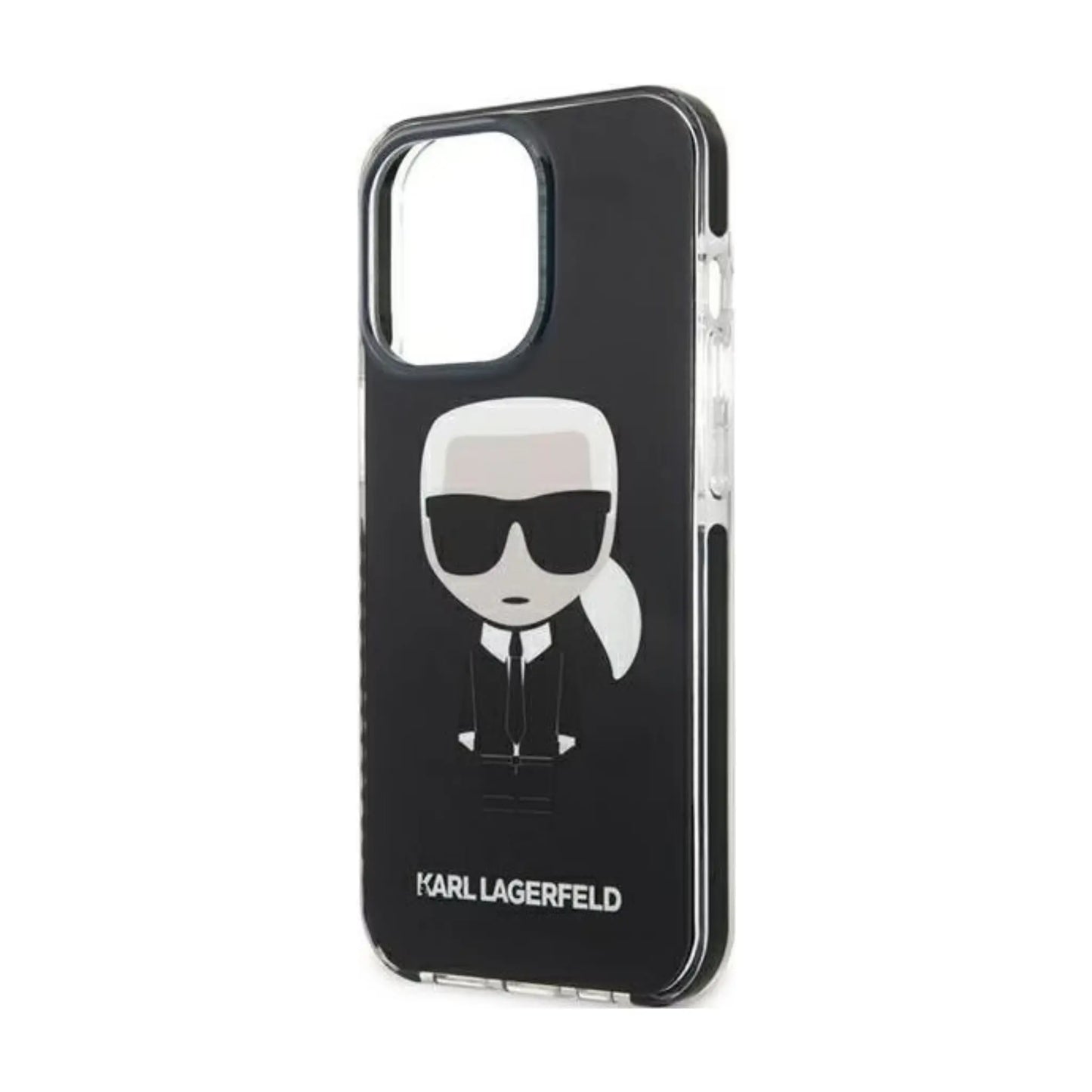 Karl Lagerfeld Hülle KLHCP13LTPEIKK Iconik Karl Schwarz – iPhone 13 Pro / 13
