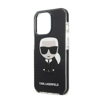 Karl Lagerfeld Hülle KLHCP13LTPEIKK Iconik Karl Schwarz – iPhone 13 Pro / 13
