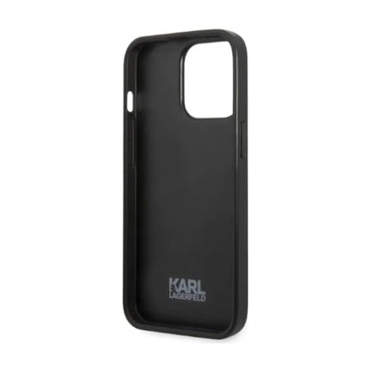 Karl Lagerfeld Monogramm Iconic Patch Case, Rot - iPhone 13 / 13 Pro