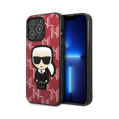 Karl Lagerfeld Hülle Monogram Iconic Patch Rot – iPhone 13 Pro Max