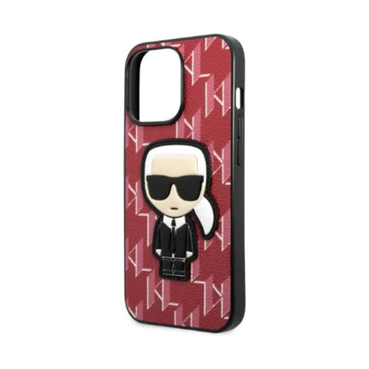 Karl Lagerfeld Hülle Monogram Iconic Patch Rot – iPhone 13 Pro Max