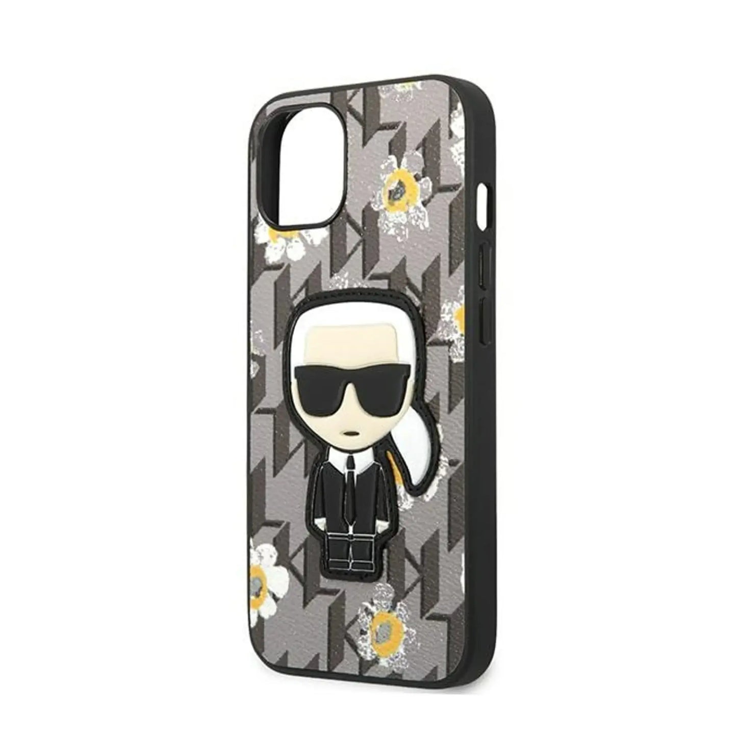 Karl Lagerfeld Iconic Karl Flower Case, Grau - iPhone 13