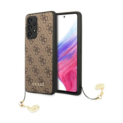 Guess Hülle GUHCA53GF4GBR 4G Charms Collection Braun – Galaxy A53 5G