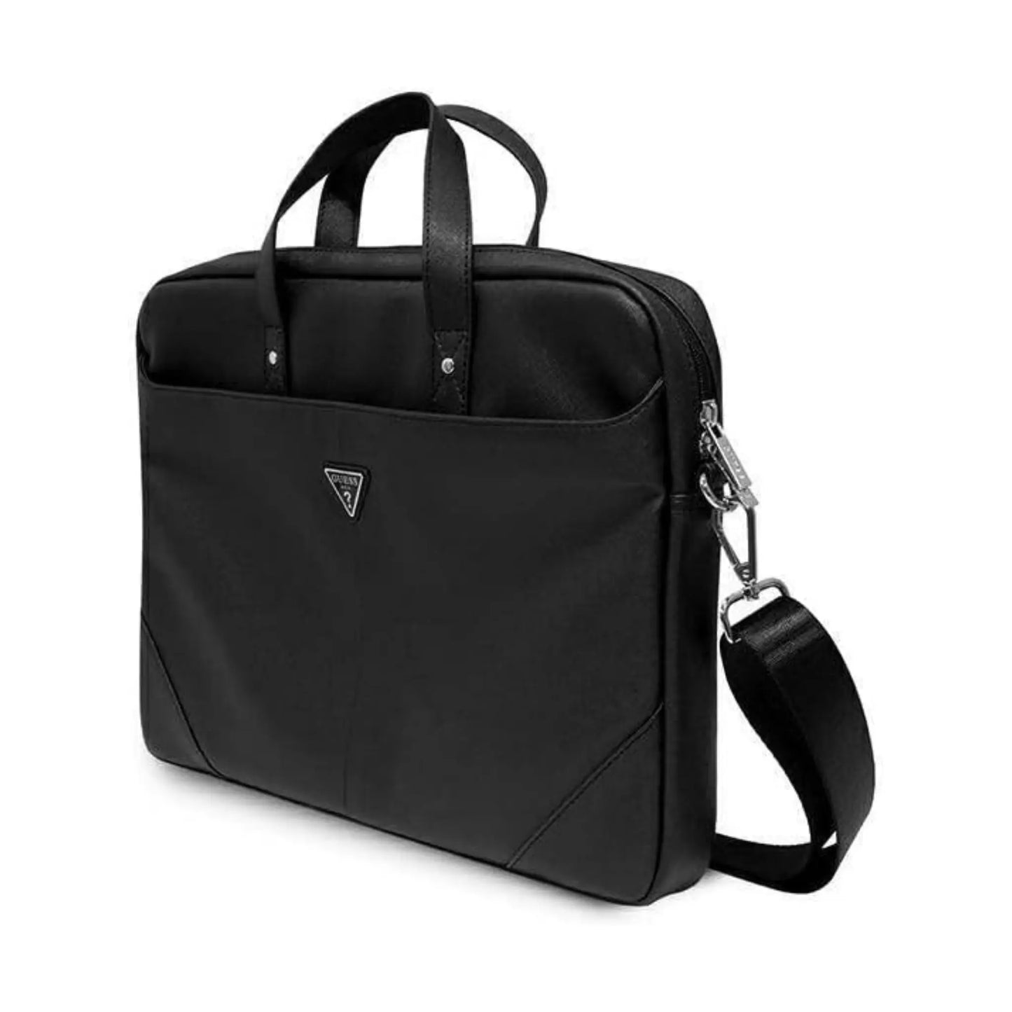 Guess Tasche Saffiano Hot Stamp Triangle Logo Schwarz – Universal