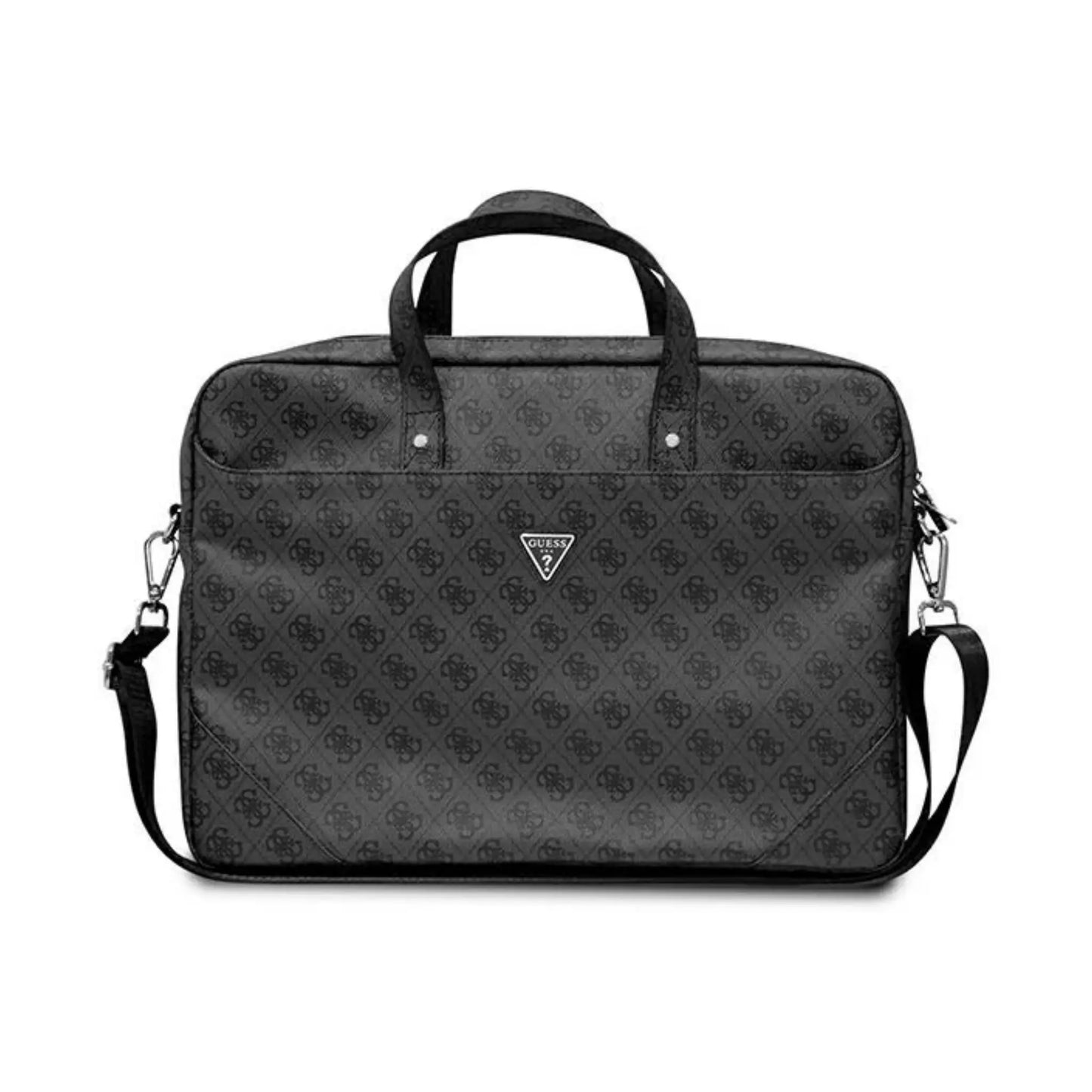 Guess Tasche Saffiano 4G Hot Stamp Triangle Logo Schwarz – Universal