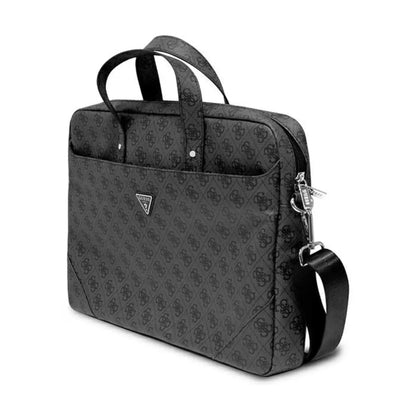 Guess Tasche Saffiano 4G Hot Stamp Triangle Logo Schwarz – Universal