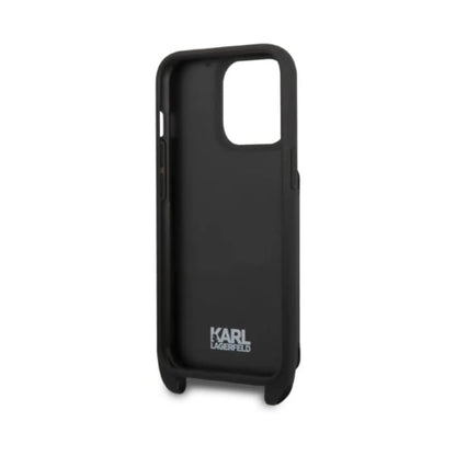 Karl Lagerfeld Hardcase KLHCP13LSAKHPK, Schwarz - iPhone 13 / 13 Pro