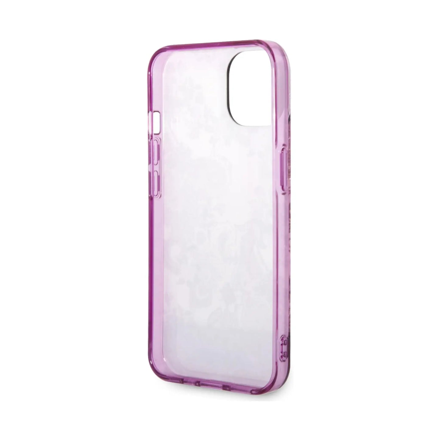 Guess iPhone 14 Plus Hülle, Fuchsia – Porcelain Collection