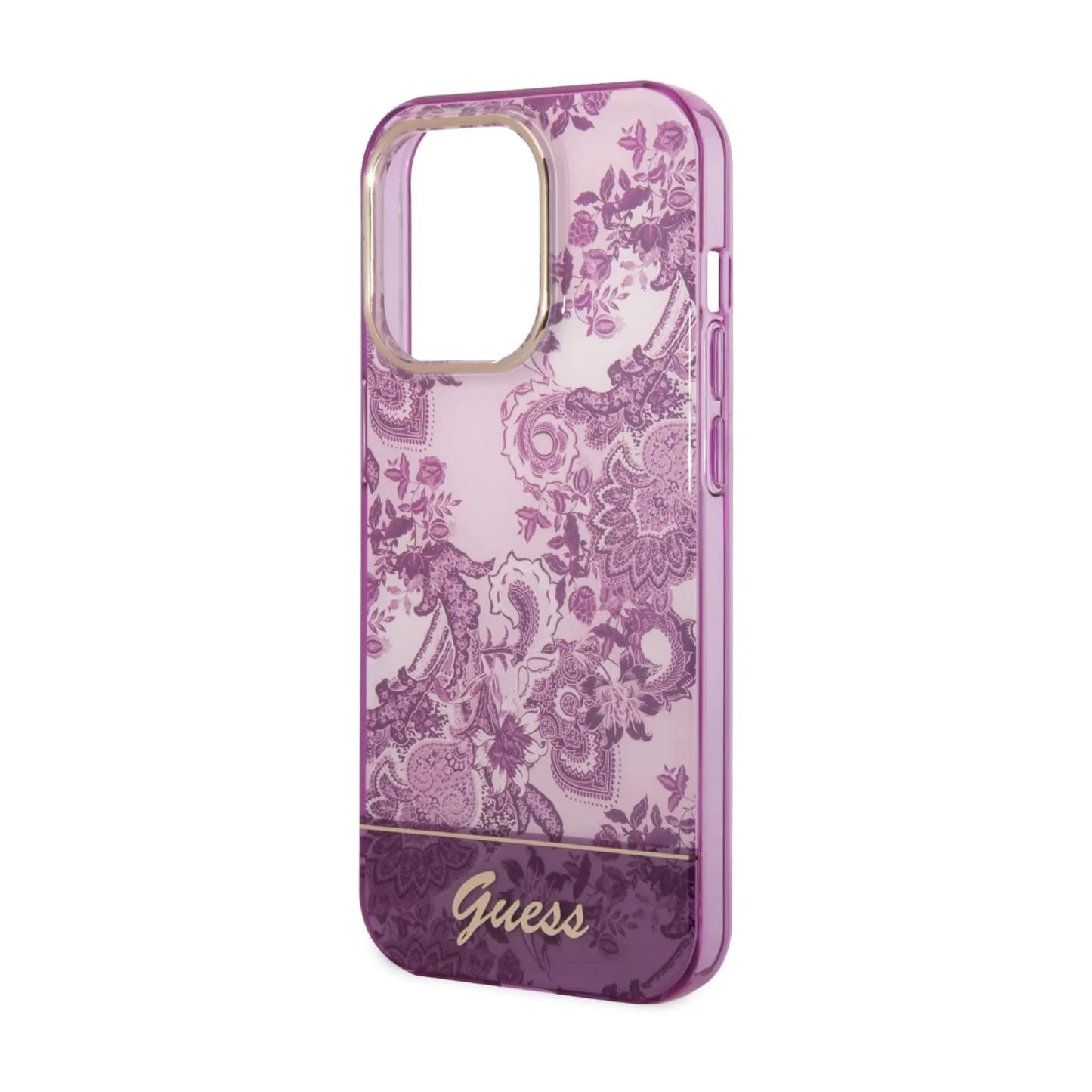 Guess Porcelain Collection Case, Fuchsia – iPhone 14 Pro Max