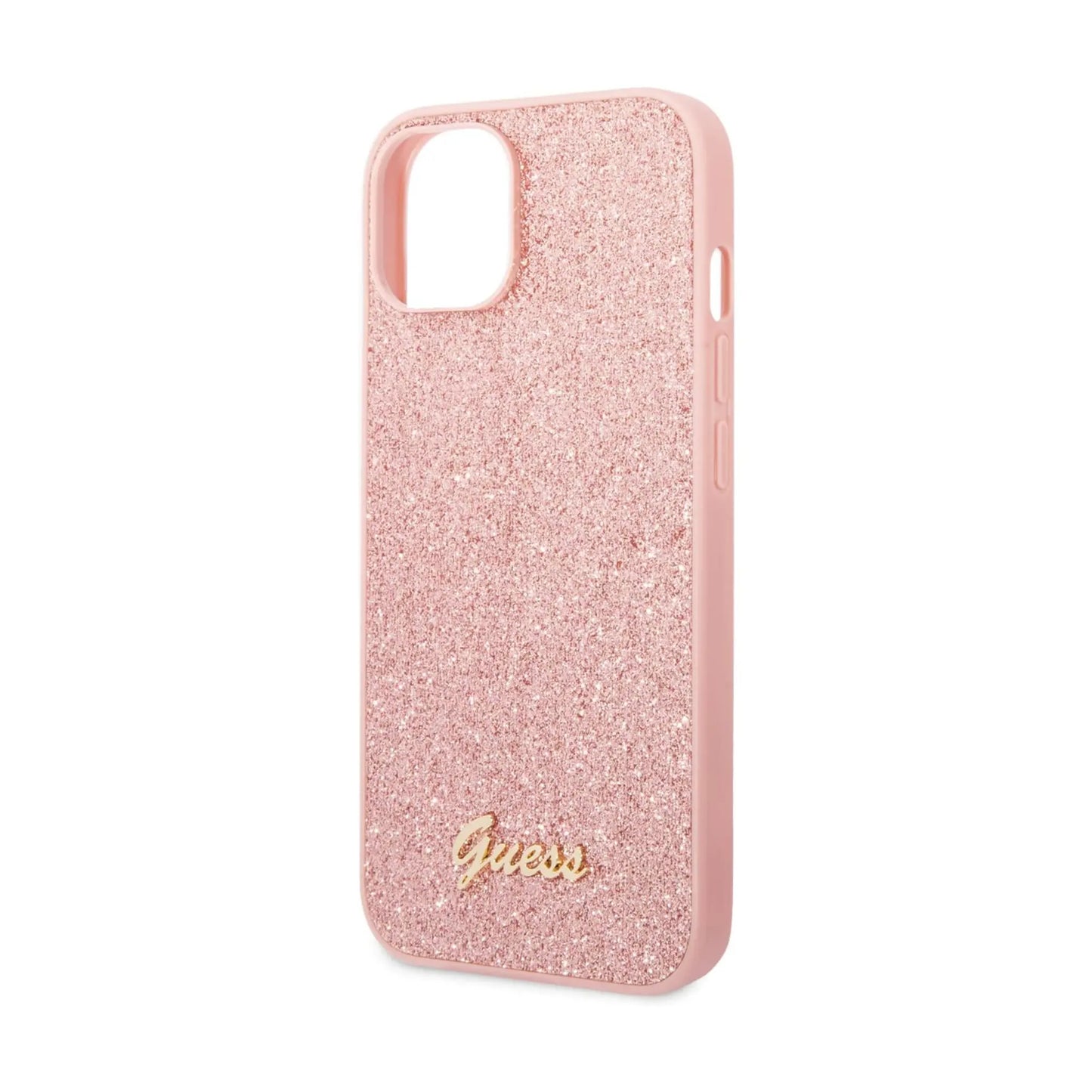 Guess Glitter Script Hülle Pink – iPhone 14