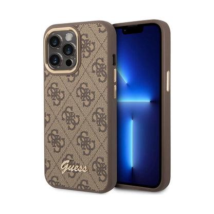 Guess 4G Metal Camera Outline Hülle Braun – iPhone 14 Pro Max