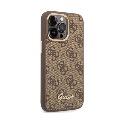 Guess 4G Metal Camera Outline Hülle Braun – iPhone 14 Pro Max