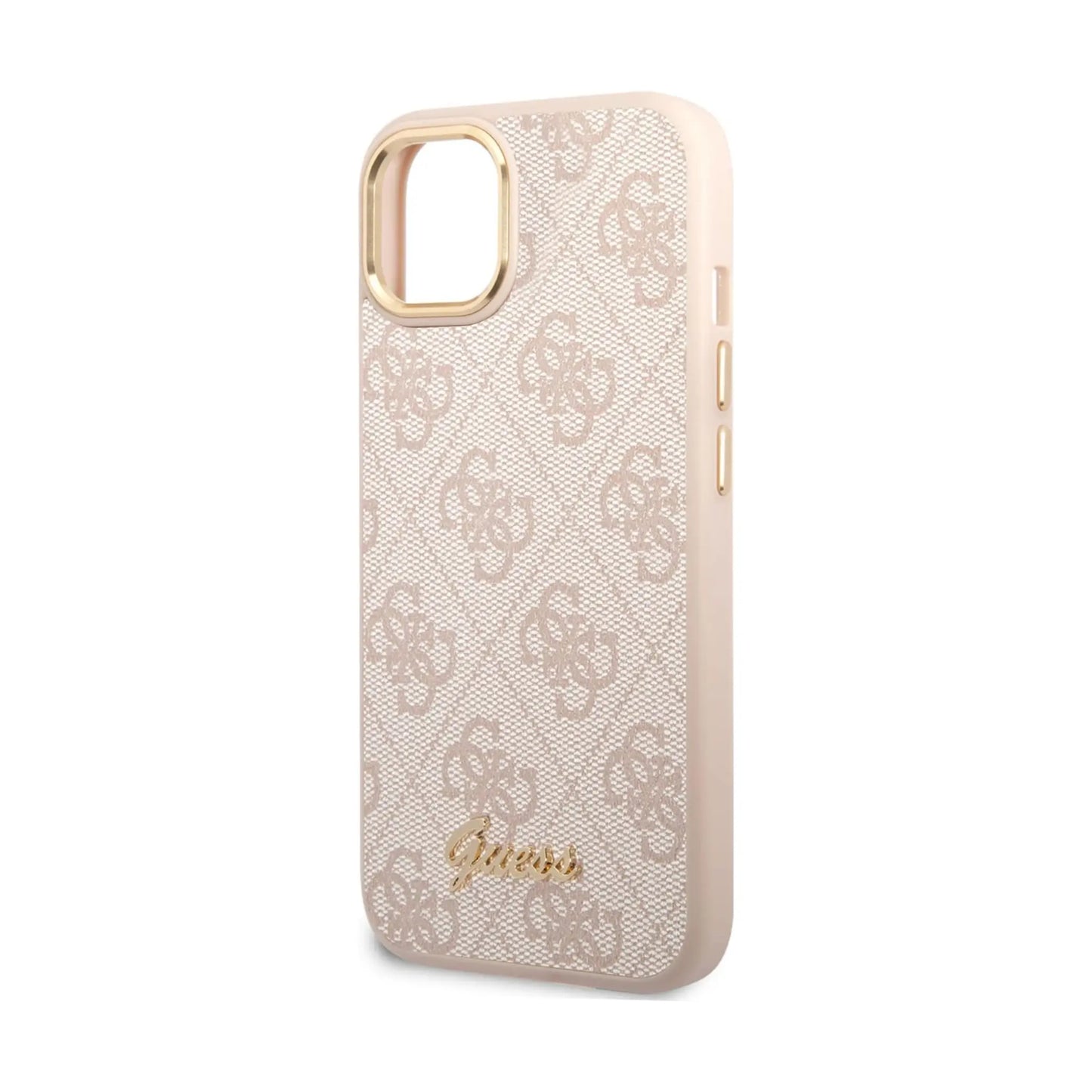 Guess Hülle 4G Metal Camera Outline Pink - iPhone 14 Plus