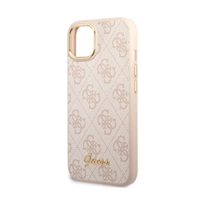 Guess Hülle 4G Metal Camera Outline Pink - iPhone 14 Plus