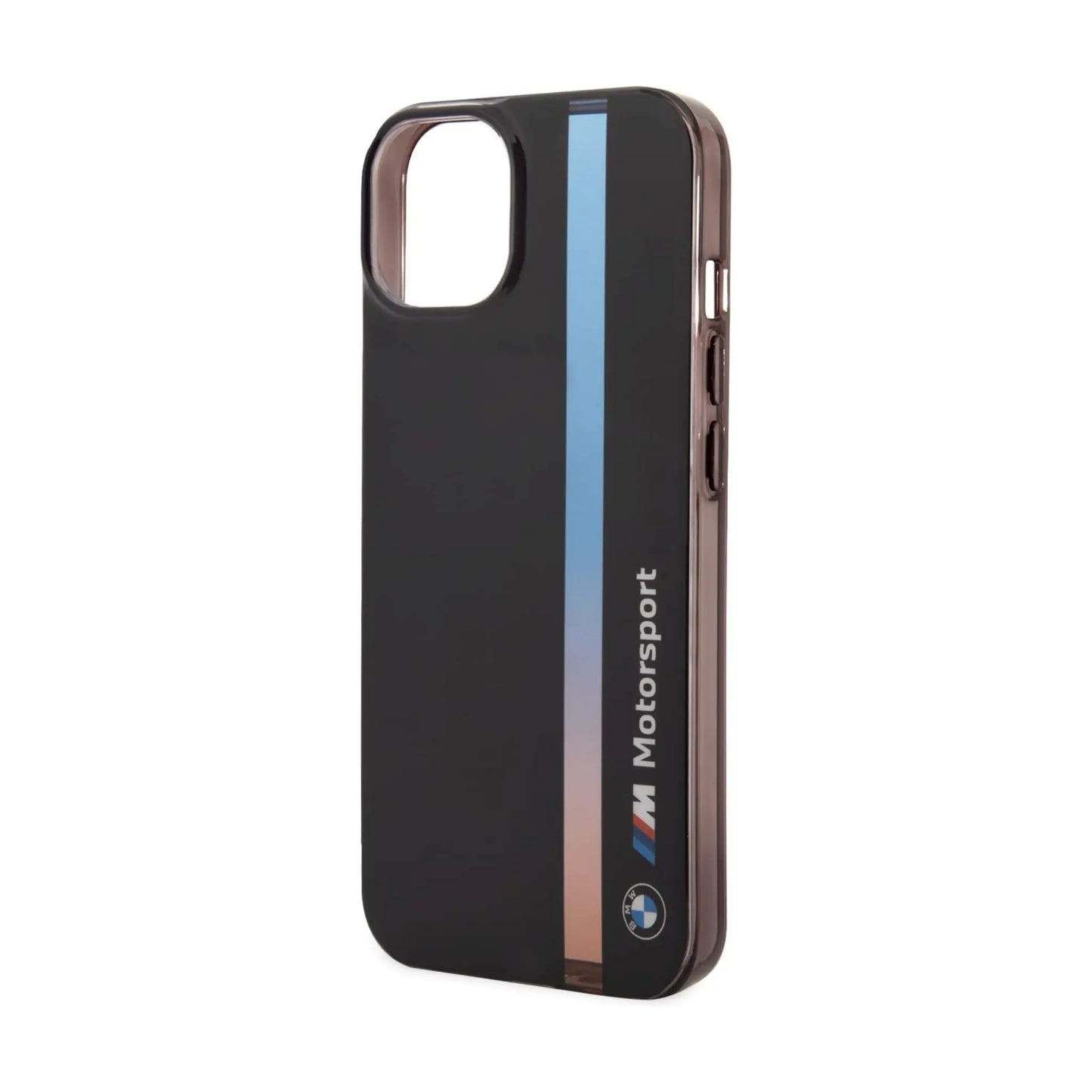 BMW Hülle IML Tricolour Stripe Schwarz – iPhone 14