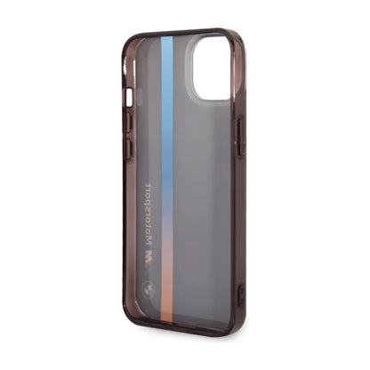 BMW Hülle IML Tricolour Stripe Schwarz – iPhone 14