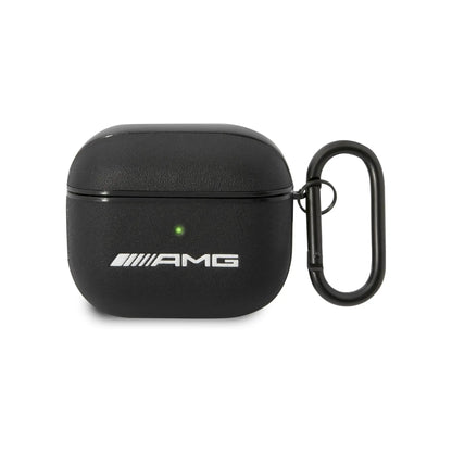 AMG AirPods 3 Hülle, Schwarz – Leder Big Logo