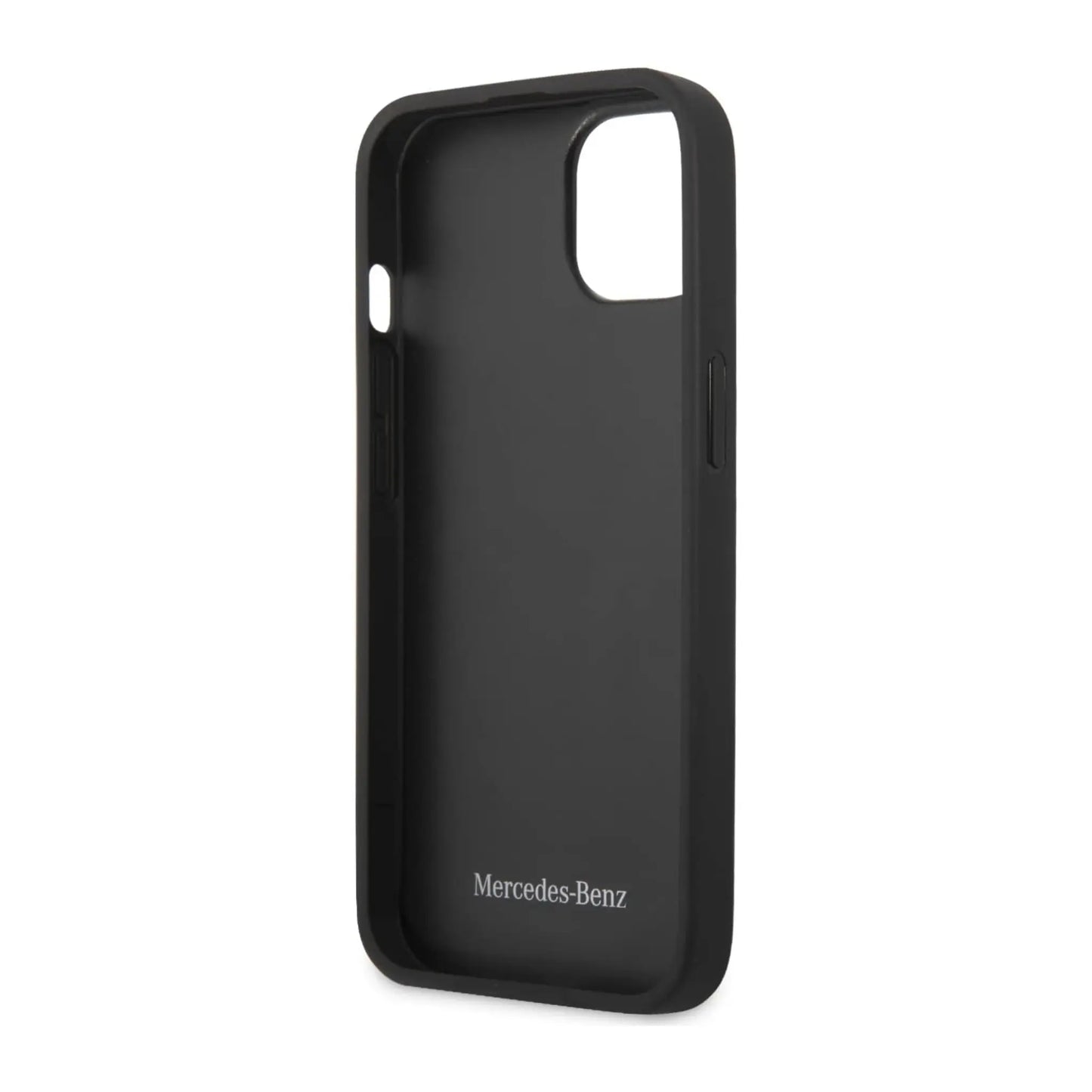 Mercedes iPhone 14 Plus Hülle, Schwarz – Leder Urban Line Hardcase MEHCP14MARMBK