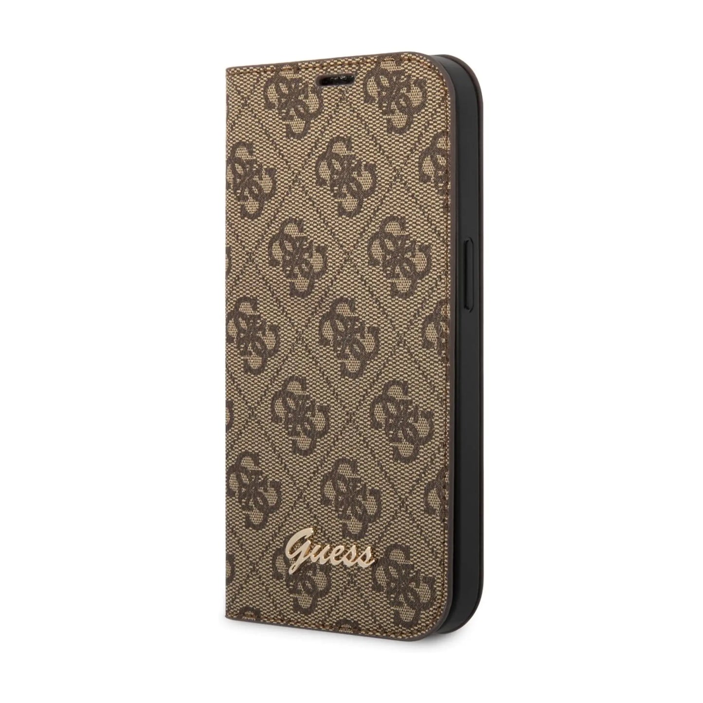 Guess 4G Metal Camera Outline Book Case, Braun – iPhone 14 Pro