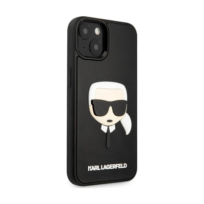 Karl Lagerfeld 3D Rubber Karl’s Head Case, Schwarz - iPhone 14 Plus