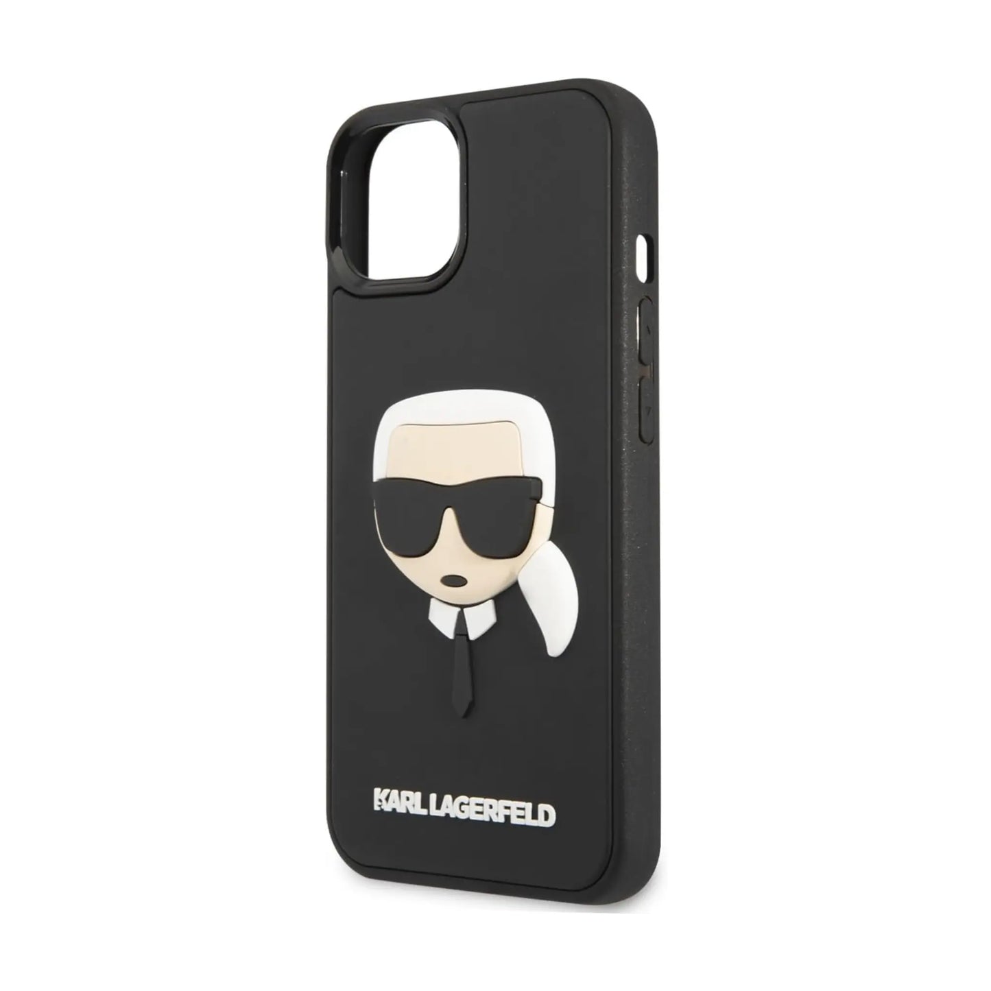Karl Lagerfeld 3D Rubber Karl’s Head Case, Schwarz - iPhone 14 Plus