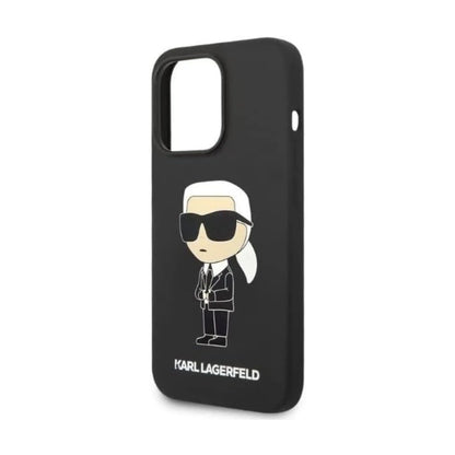 Karl Lagerfeld Hülle Silikon NFT Ikonik Schwarz – iPhone 14 Pro