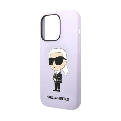 Karl Lagerfeld Silikon NFT Ikonik Case, Lila - iPhone 14 Pro