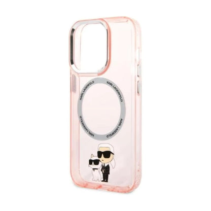 Karl Lagerfeld IML NFT Karl & Choupette MagSafe Case, Pink - iPhone 14 Pro