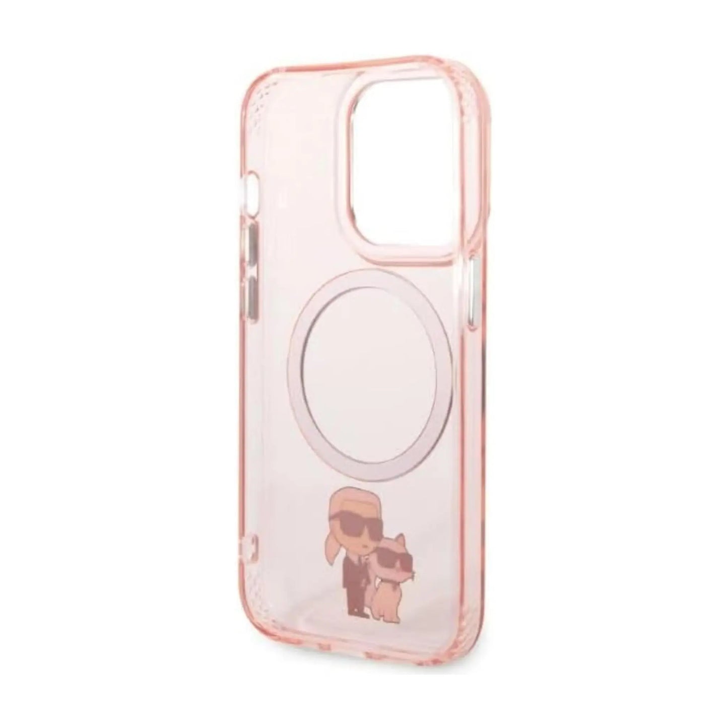 Karl Lagerfeld IML NFT Karl & Choupette MagSafe Case, Pink - iPhone 14 Pro