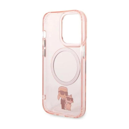 Karl Lagerfeld IML NFT Karl & Choupette MagSafe Case, Pink - iPhone 14 Pro