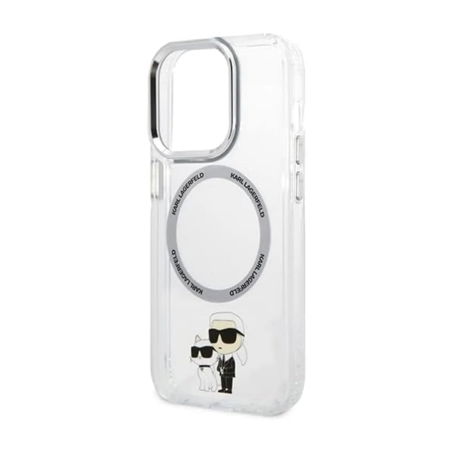 Karl Lagerfeld IML NFT Karl & Choupette MagSafe Case, Transparent - iPhone 14 Pro