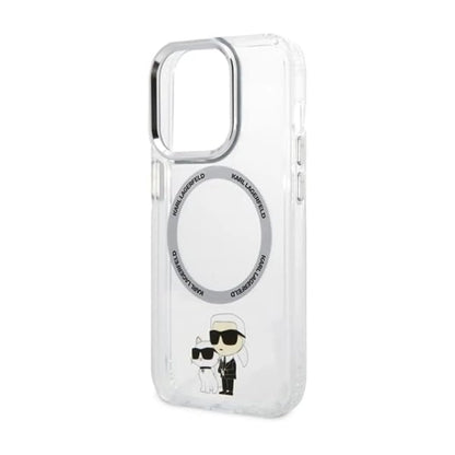 Karl Lagerfeld IML NFT Karl & Choupette MagSafe Case, Transparent - iPhone 14 Pro