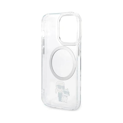 Karl Lagerfeld IML NFT Karl & Choupette MagSafe Case, Transparent - iPhone 14 Pro