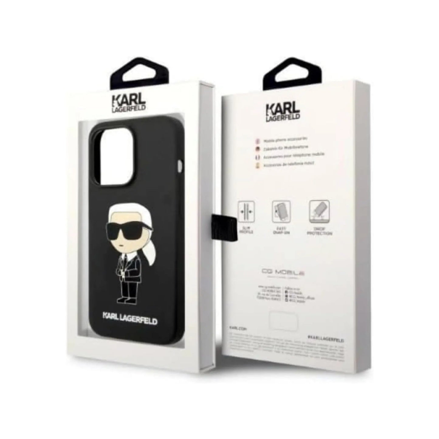 Karl Lagerfeld Silikon NFT Ikonik MagSafe Case, Schwarz - iPhone 14 Pro Max