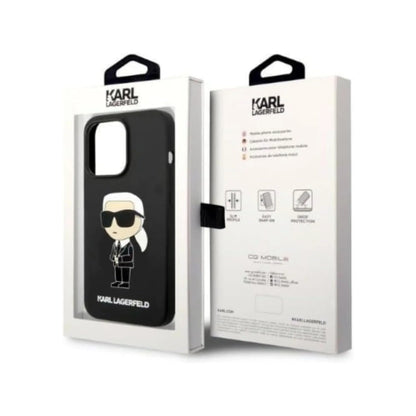 Karl Lagerfeld Silikon NFT Ikonik MagSafe Case, Schwarz - iPhone 14 Pro Max