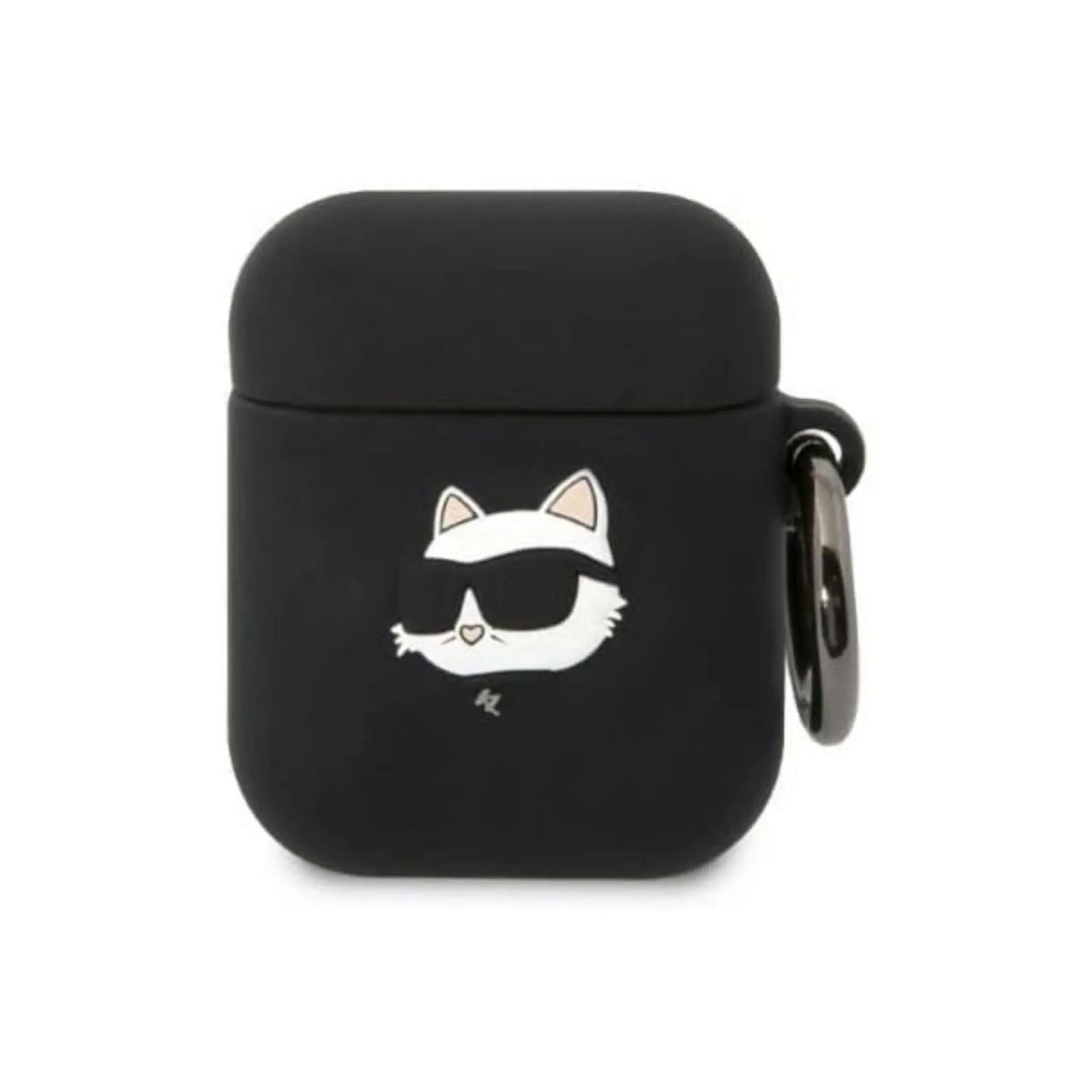 Karl Lagerfeld Silikon NFT Choupette Kopf 3D Case, Schwarz - AirPods 1/2 Gen