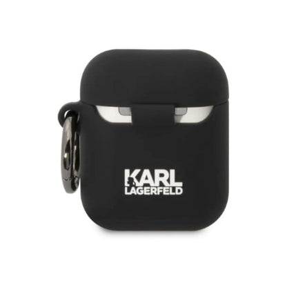 Karl Lagerfeld Silikon NFT Choupette Kopf 3D Case, Schwarz - AirPods 1/2 Gen