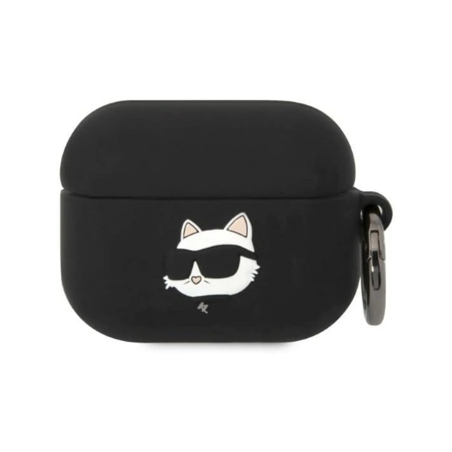 Karl Lagerfeld Silikon Choupette Kopf 3D Case, Schwarz - AirPods Pro