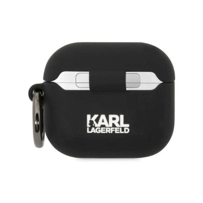 Karl Lagerfeld Silikon Choupette Kopf 3D Case, Schwarz - AirPods 3