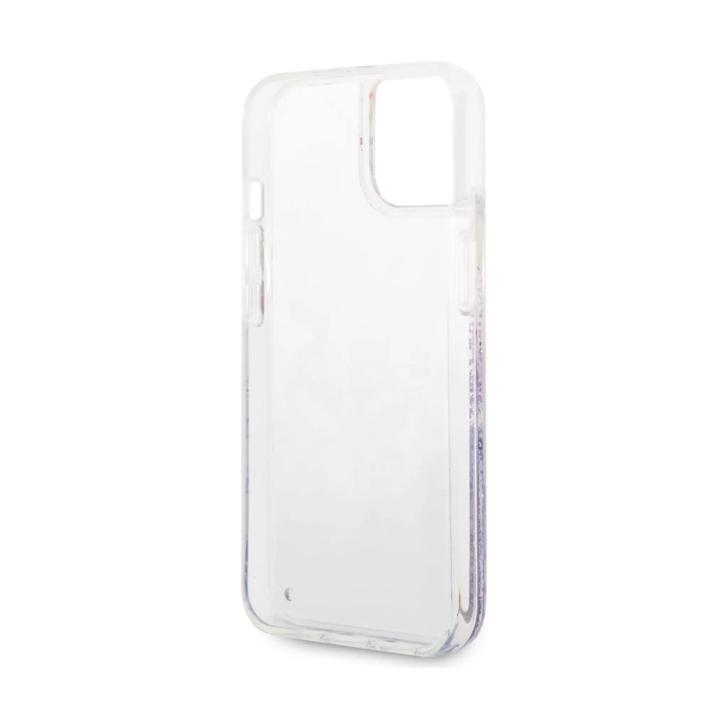 Guess GUHCP14MLFLSU Liquid Flower Glitter Case, Lila – iPhone 14 Plus