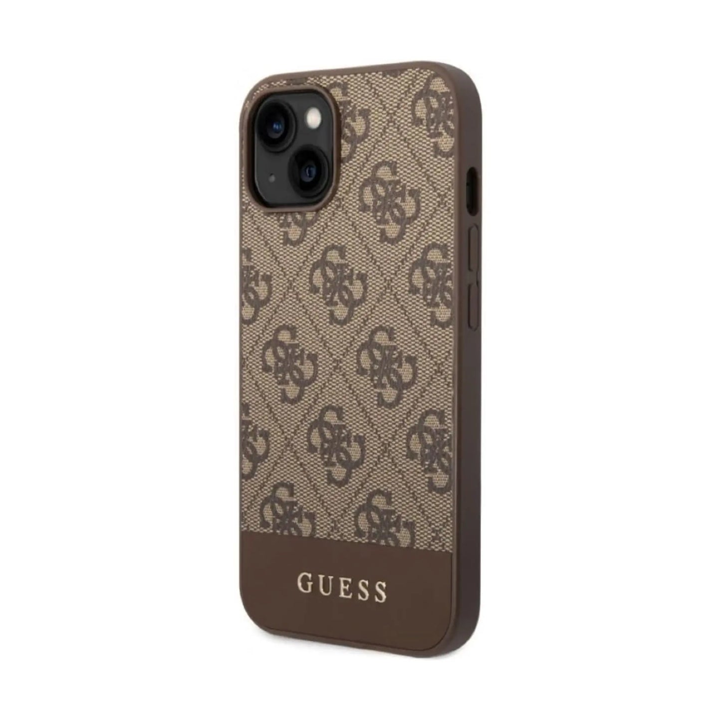 Guess GUHCP14MG4GLBR 4G Liquid Glitter Case, Braun – iPhone 14 Plus / 15 Plus