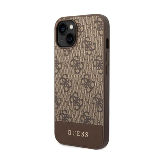 Guess GUHCP14MG4GLBR 4G Liquid Glitter Case, Braun – iPhone 14 Plus / 15 Plus