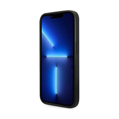 Guess Hülle 4G Bottom Stripe Metal Logo Grau – iPhone 14 Pro Max